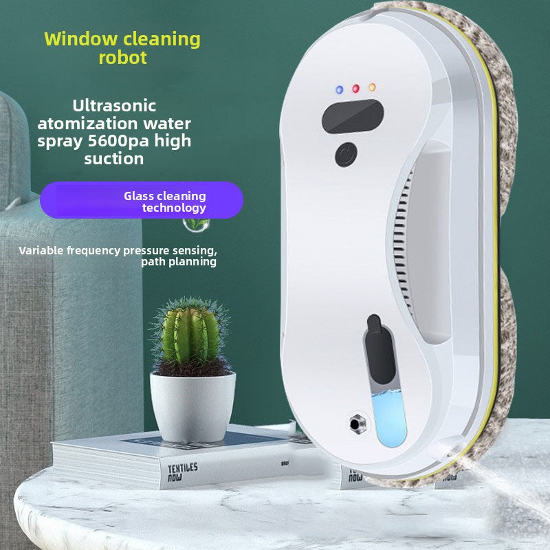 Automatic Window Cleaning Robot with Water Spray