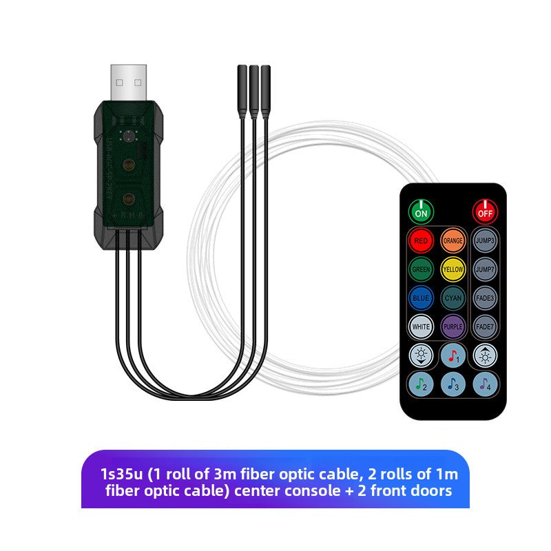 Car Interior LED Ambient Light Strip with Voice Control