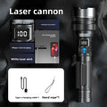 Rechargeable White Laser Flashlight with Digital Display