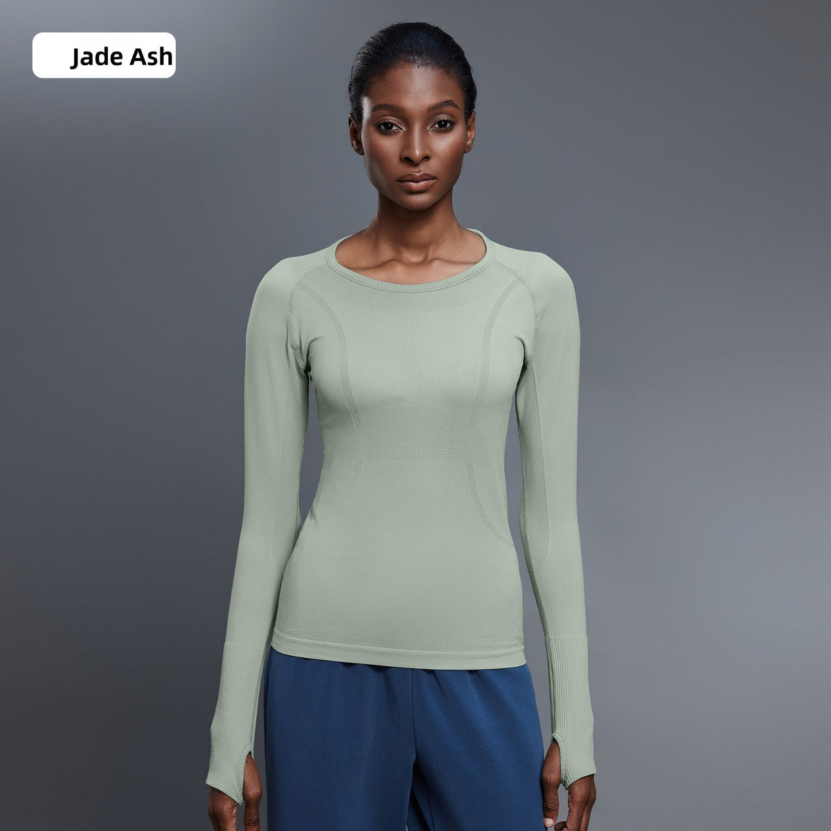 Seamless yoga top