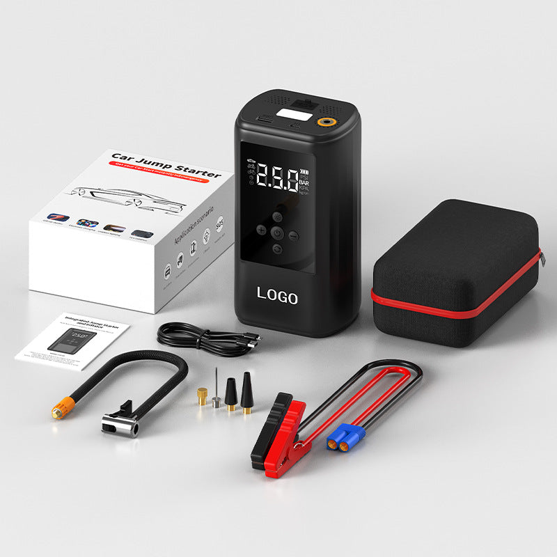 12V Car Emergency Jump Starter Power Bank with Air Compressor