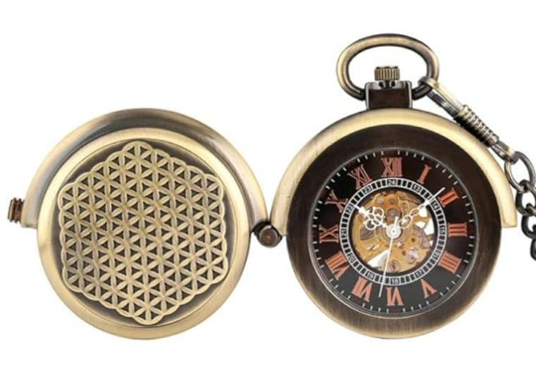 Retro Mechanical Pocket Watch Double Cover