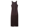 Knitted Tassel Sleeveless Dress