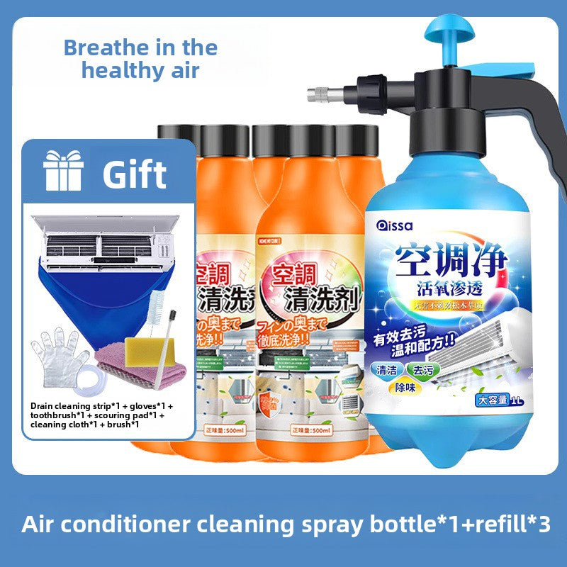 Air Conditioner Cleaning Set with Spray Bottle and Tools