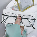 Anti-blue light plano glasses for slimming myopia