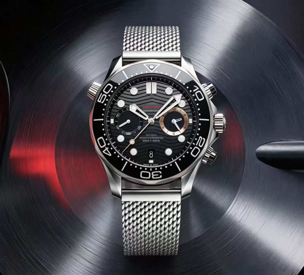 Men's Quartz Chronograph Luminous Diving Watch
