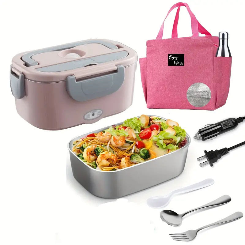 Electric Heating Lunch Box with Stainless Steel Interior
