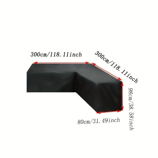 Outdoor V-Shaped Corner Sofa Cover