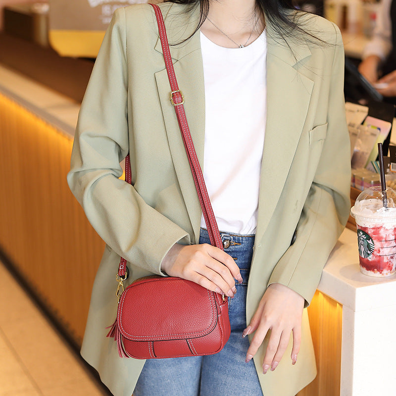 Genuine Leather Women Shoulder Crossbody Bag