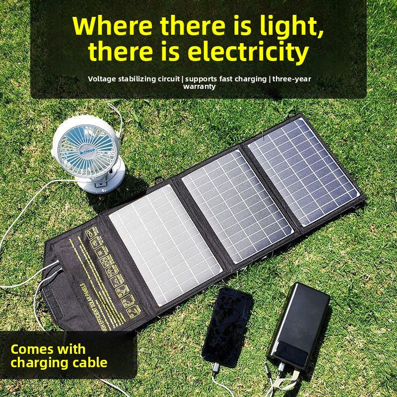 Monocrystalline Solar Charger Panel with Fast Charging