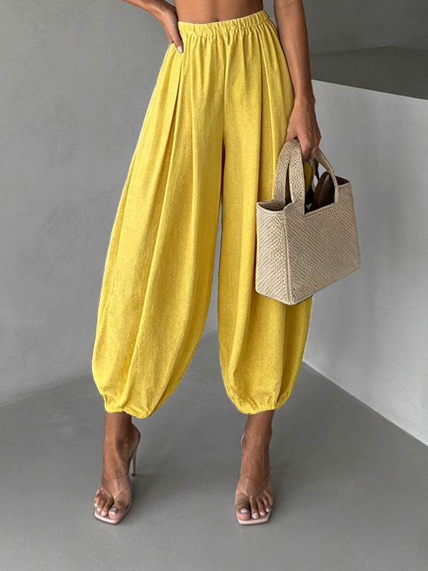Loose-Fitting Harem-Style Air Pants