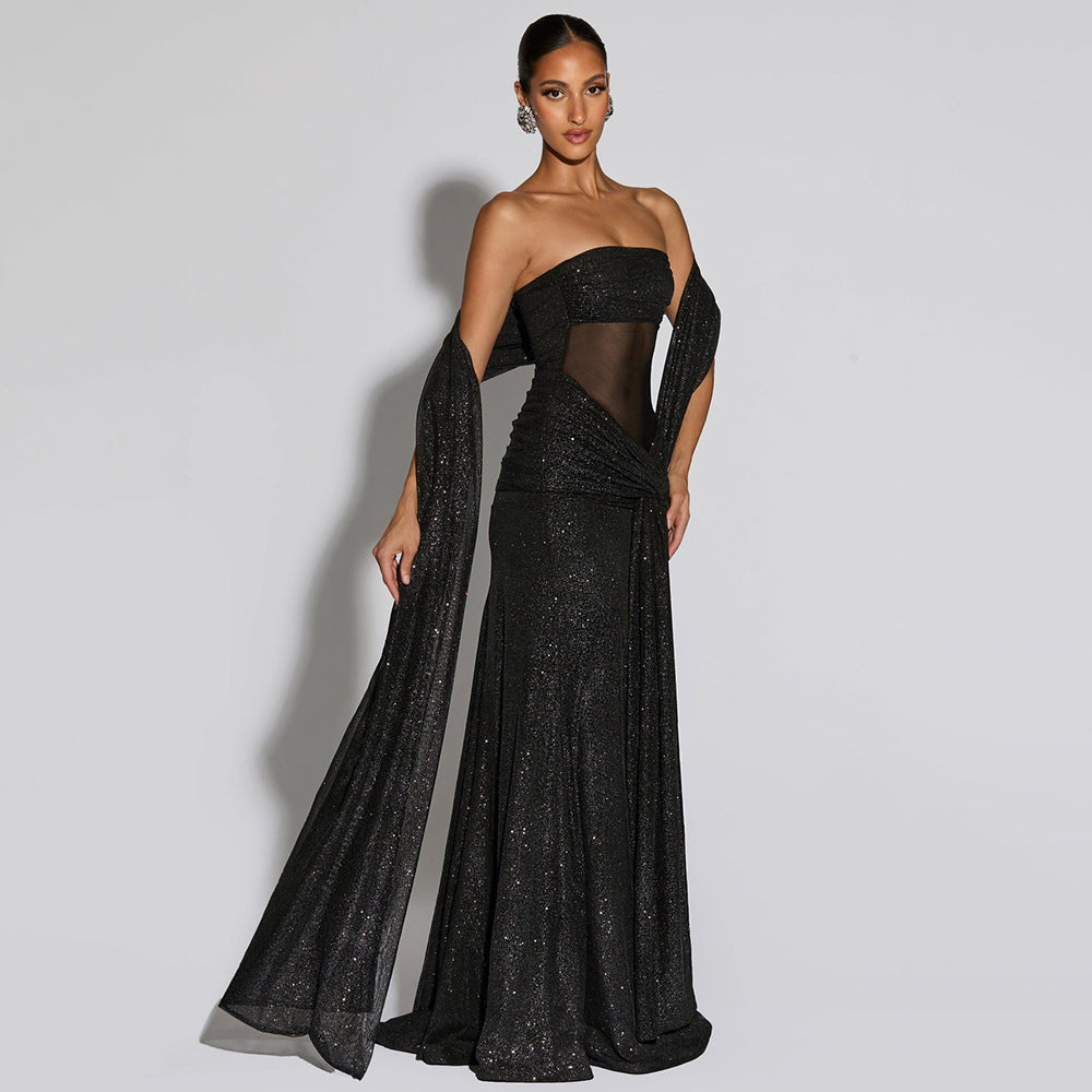 Elegant One Shoulder Bodycon Dress