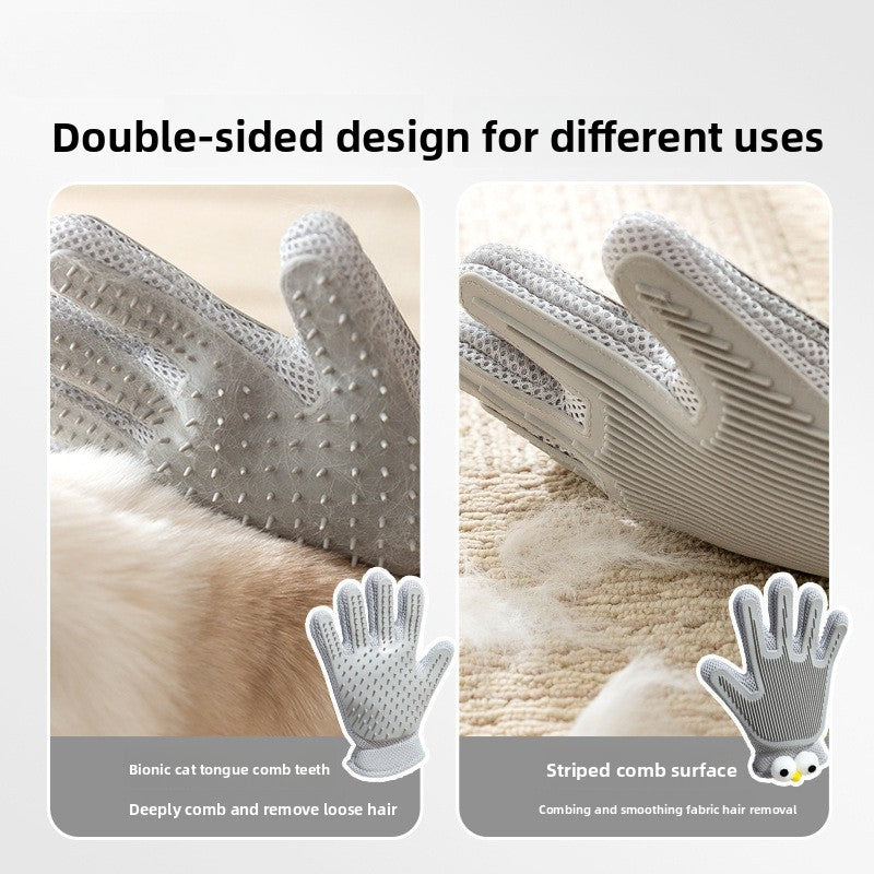 Pet Grooming Gloves for Cats and Dogs
