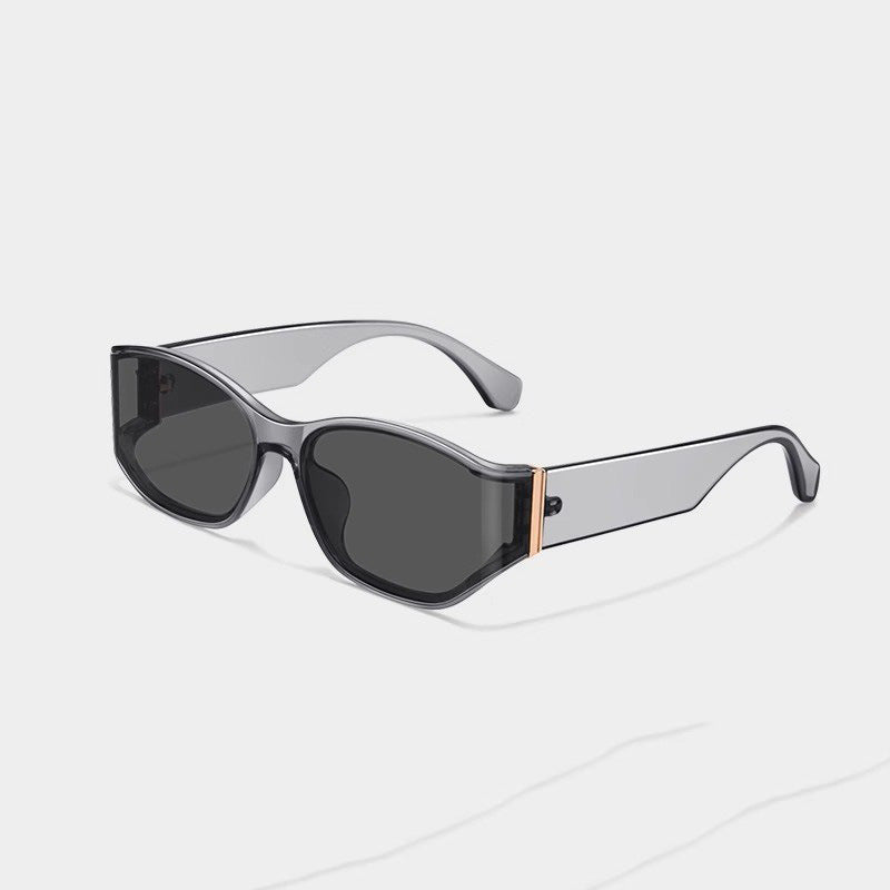 Retro Curved Cat-Eye Sunglasses with UV Protection