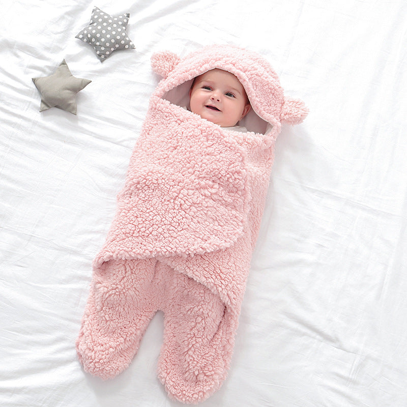Baby Lamb Velvet Sleeping Bag for Newborns