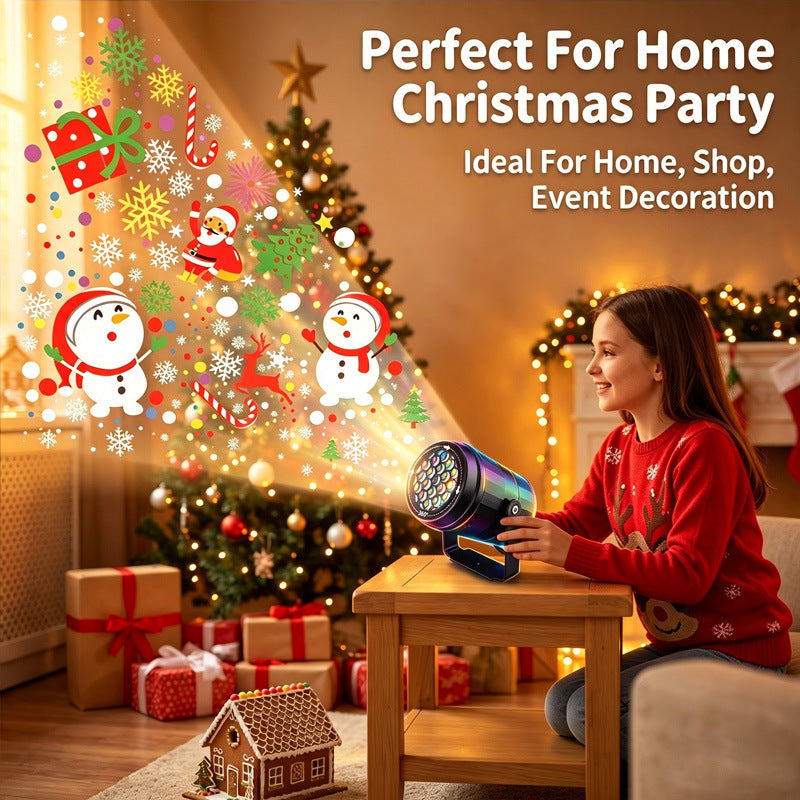 Colorful Rotating Holiday Projection Light