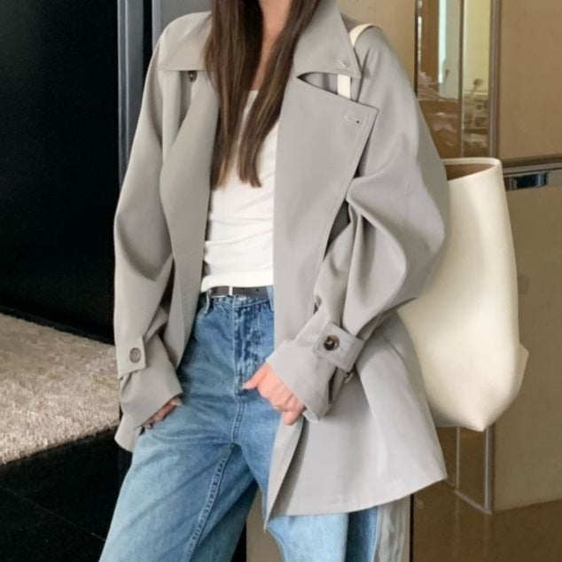 Casual Short Trench Coat For Women