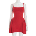 Suspender A-Line Sleeveless Dress