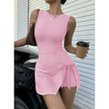 Womens Two Piece Anti Exposure Tennis Dress