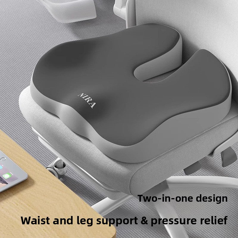 Ergonomic Memory Foam Seat and Lumbar Cushion Set