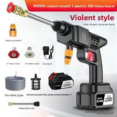 Portable Rechargeable High Pressure Car Washer
