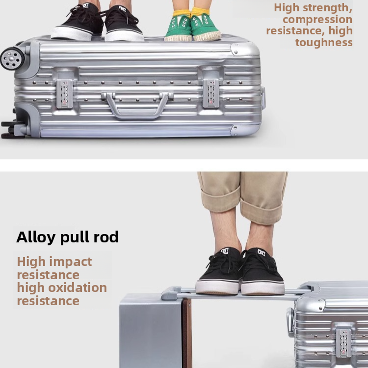 Aluminum Magnesium Alloy TSA Lock Luggage Suitcase
