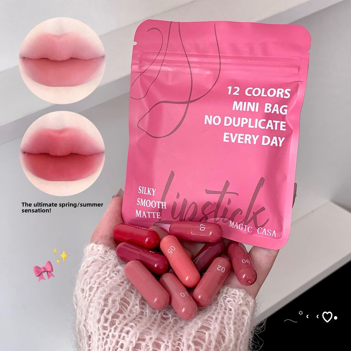 12-Color Matte Lipstick Set