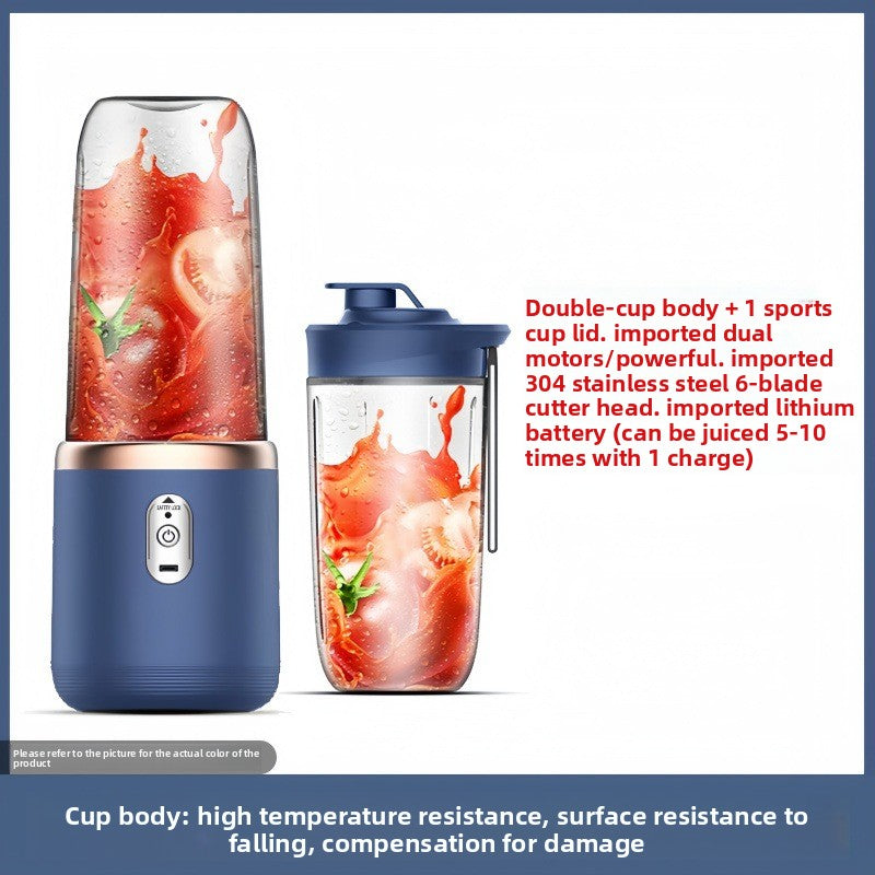Portable Juicer, Compact Home Juice Cup, Fruit and Vegetable Blender