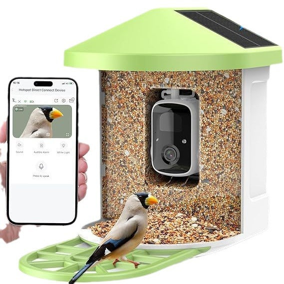 Solar AI Bird Feeder with Night Vision Camera