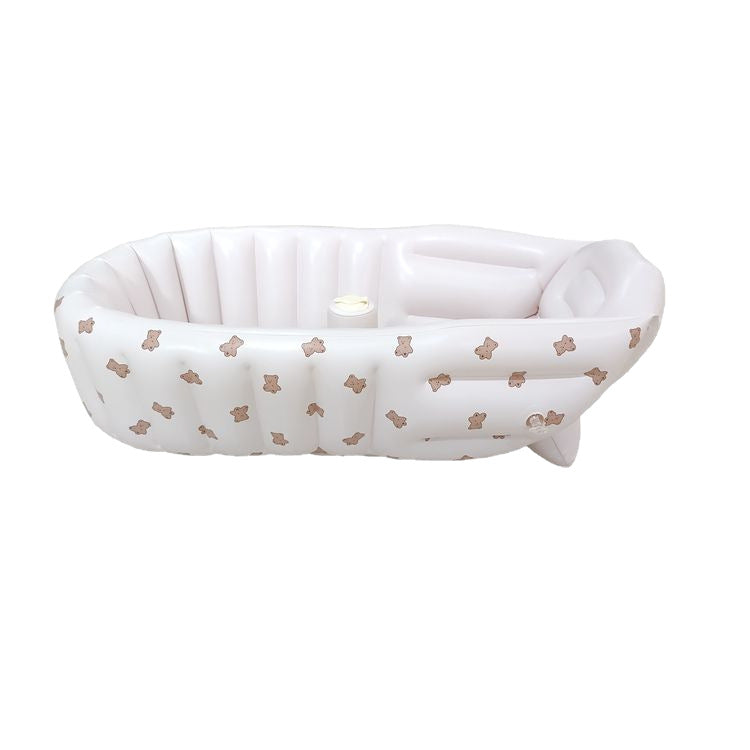 Foldable inflatable baby bathtub