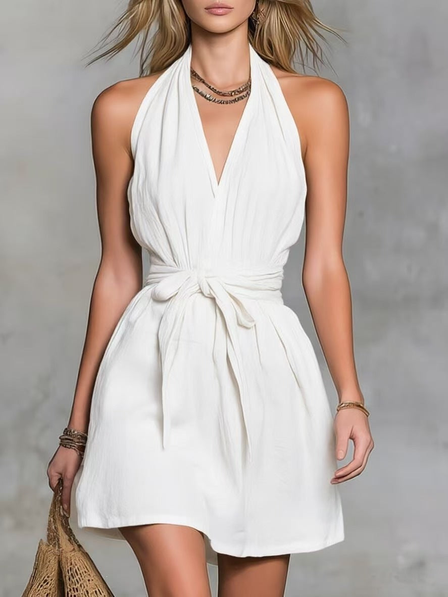 V-neck dress