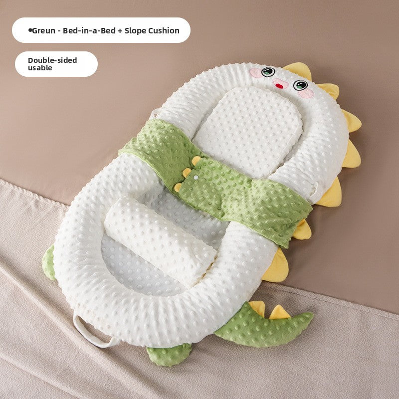Baby Anti-Jump Soothing Bed with Slope Pad
