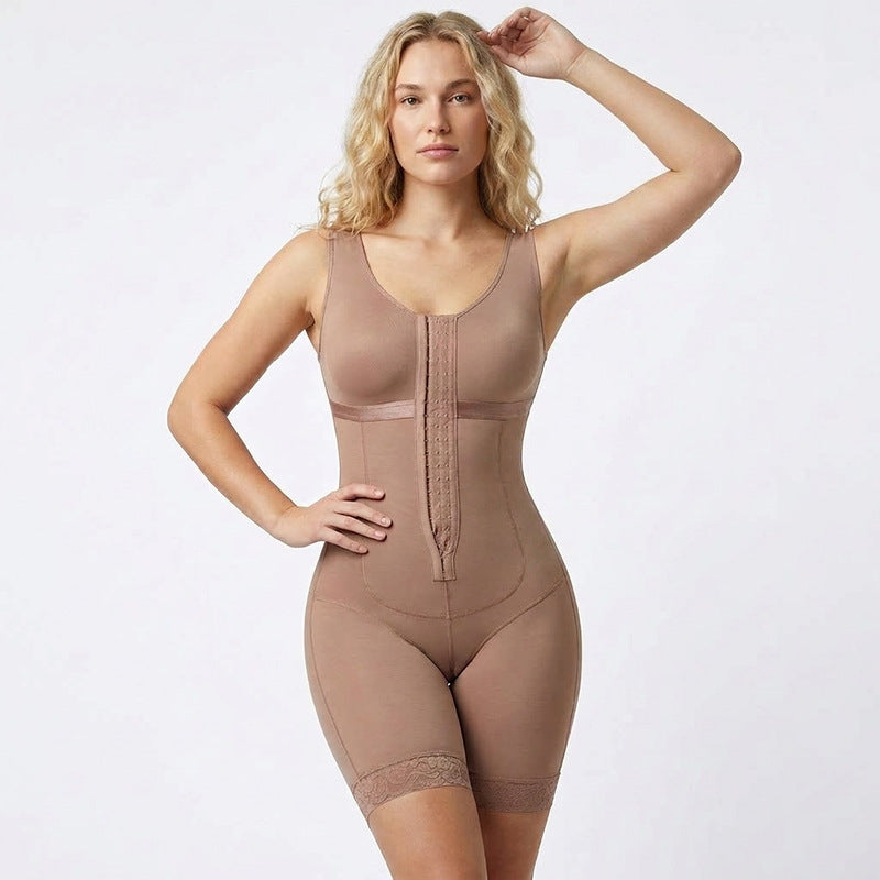 High-Waisted Tummy Control Open-Crotch One-Piece Shapewear Body Shaper