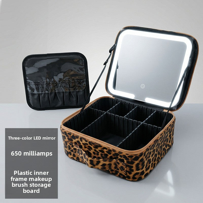 LED Lighted Makeup Bag with Mirror
