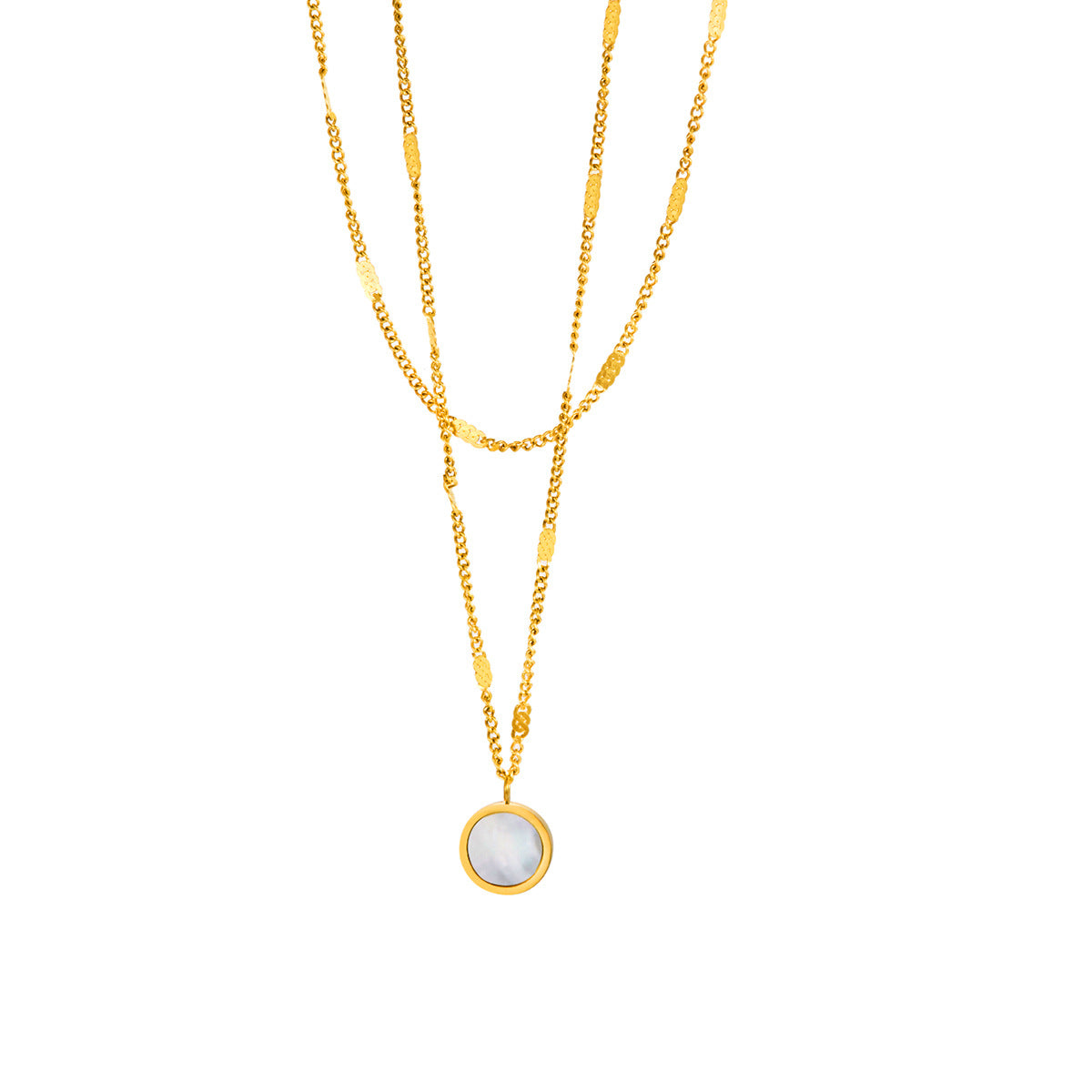 Round Stainless Steel Chain Clavicle Chain