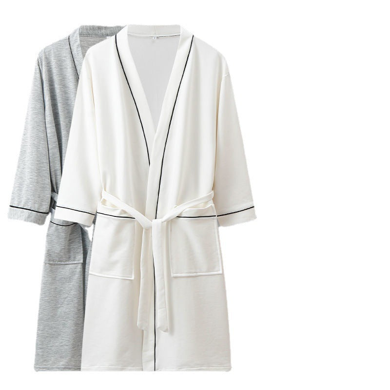 Pure Cotton Absorbent Bathrobe for Men and Women
