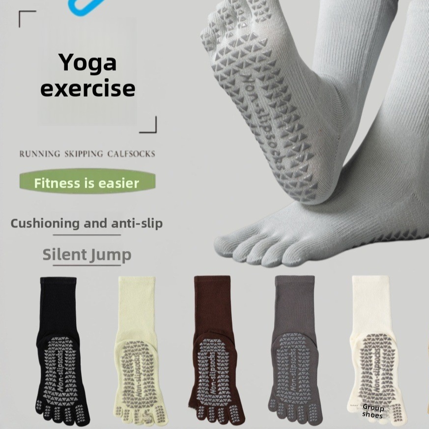 Cotton Five-Toe Yoga Pilates Socks