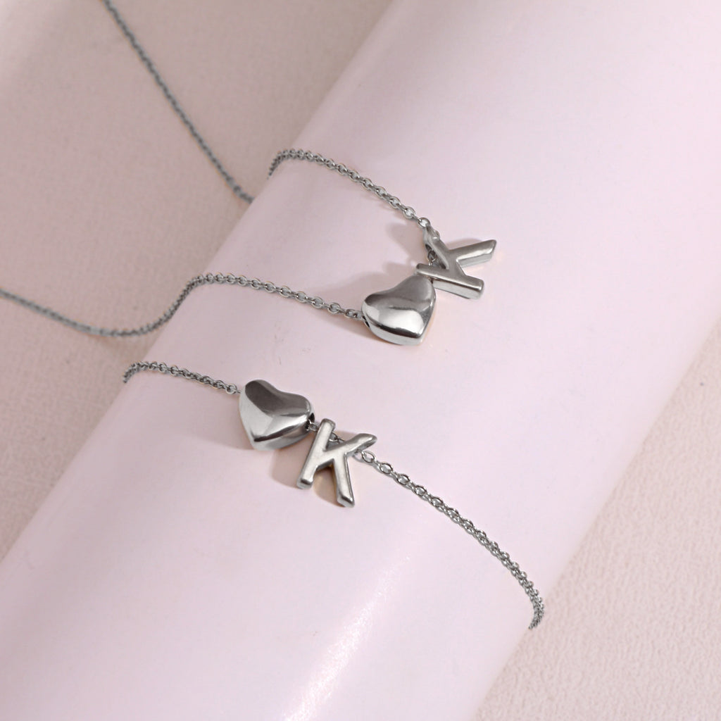Heart Pendant Titanium Steel Necklace