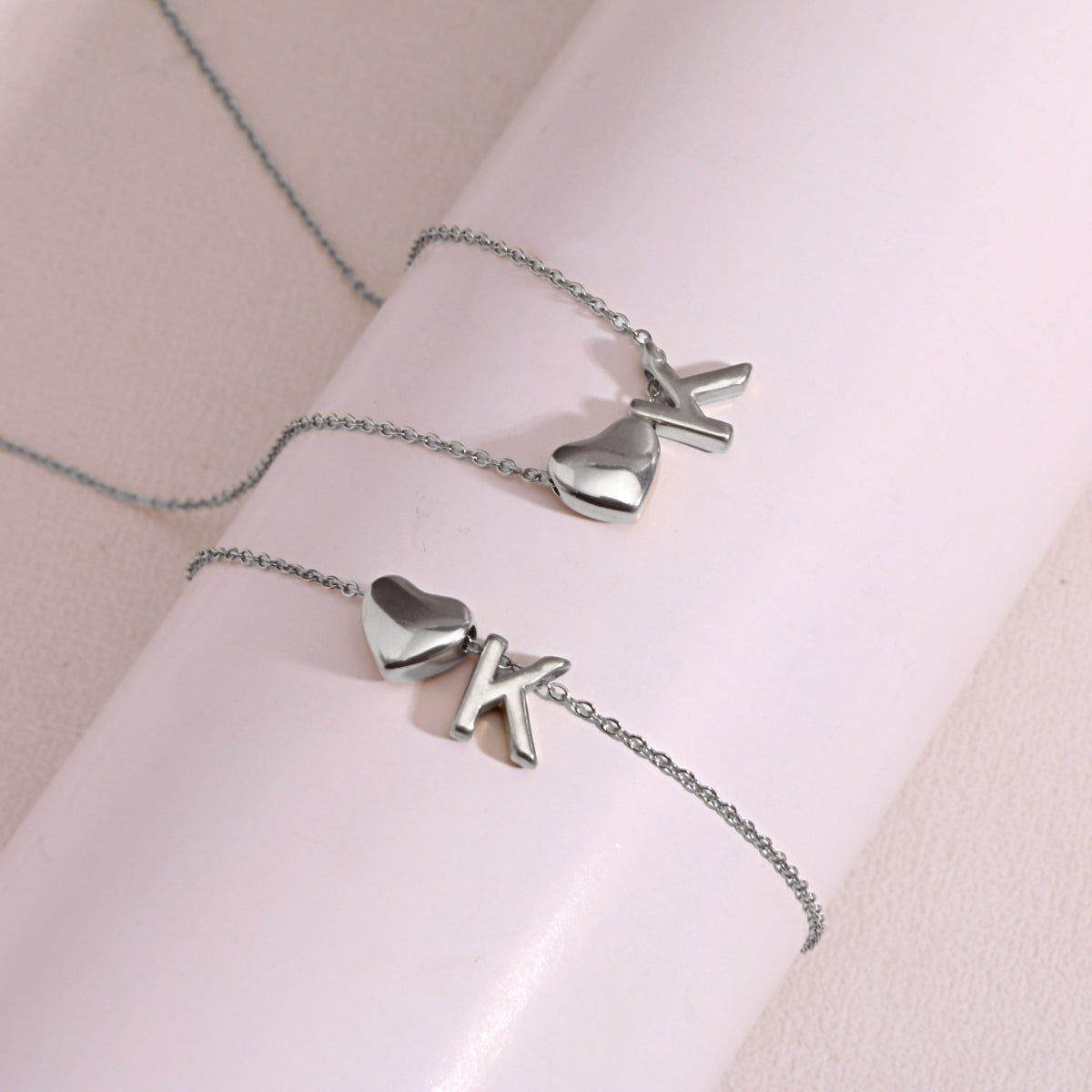 Heart Pendant Titanium Steel Necklace