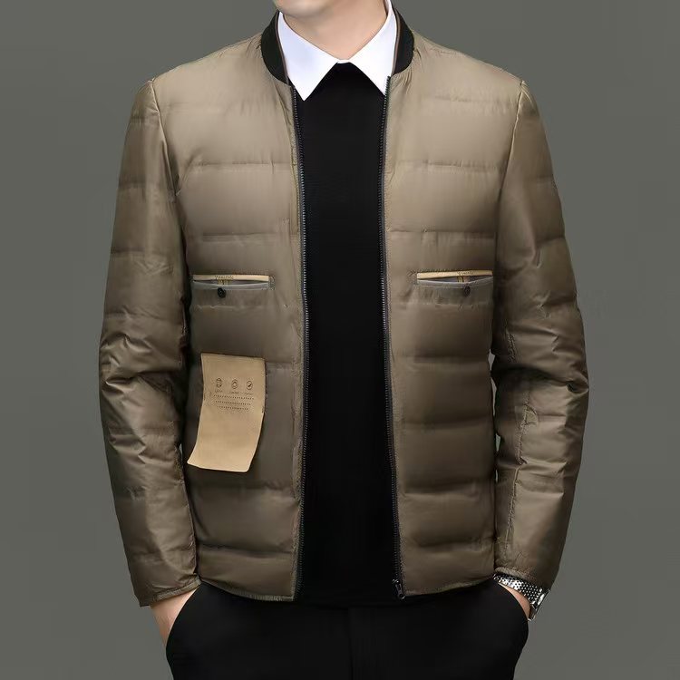 Removable Goose Down Jacket Men Warm Winter Coat