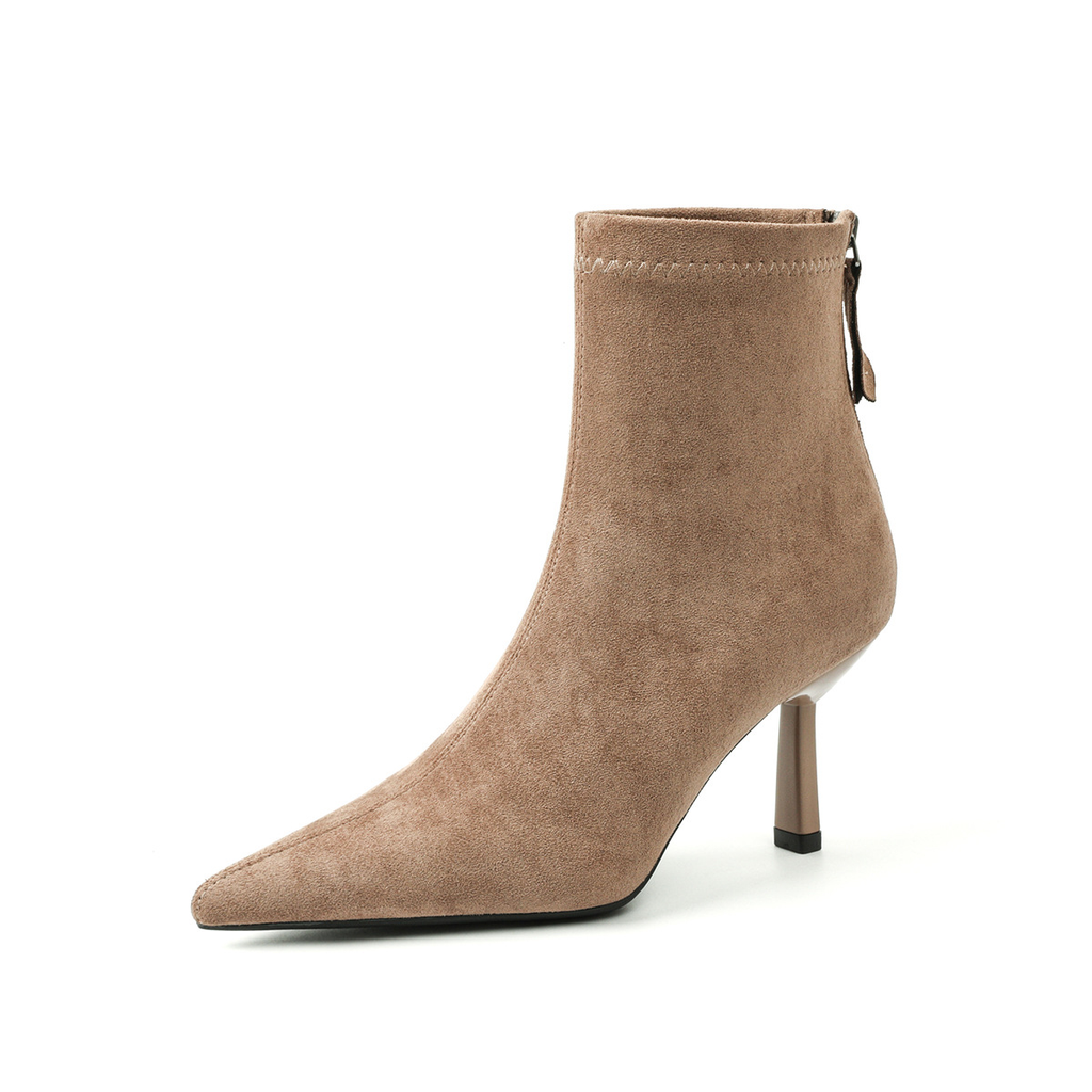 Womens Pointed Toe Stiletto Ankle Boots