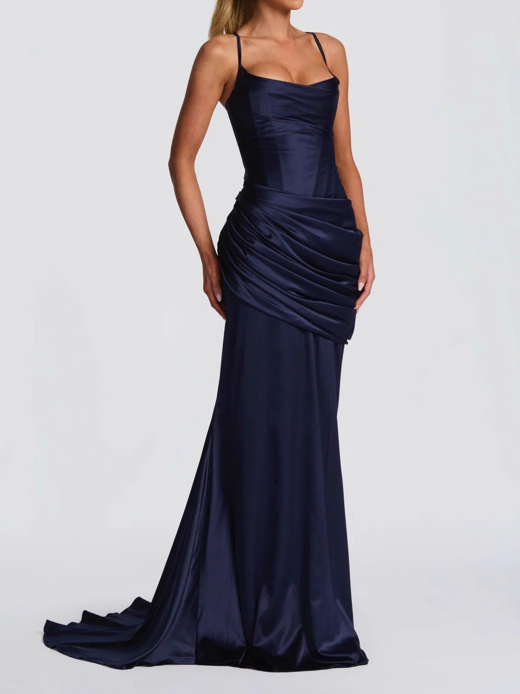 Elegant Women's Lace-up Long Dress