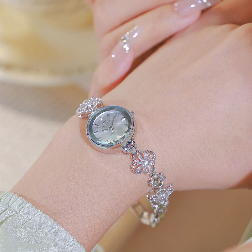 BS Four-Leaf Clover Zircon Women's Watch