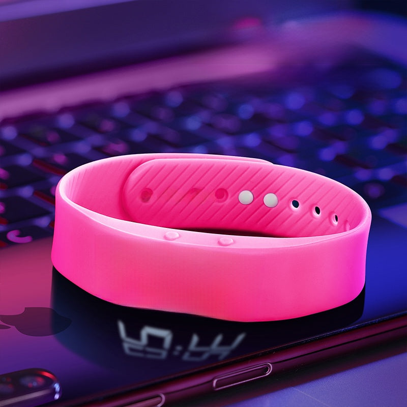 New Cross-Border Powerful Vibrating Alarm Clock Bracelet Men's Electronic Watch Vibrating Silent Dormitory Wake-Up Artifact Step Counting Luminous