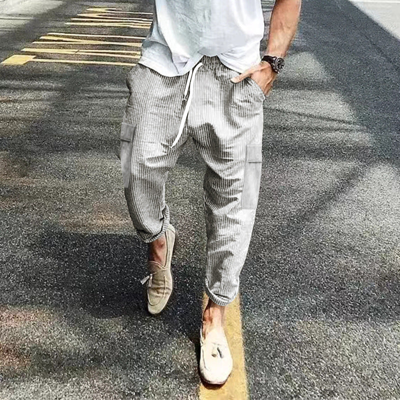 Mens Straight Leg Corduroy Pants