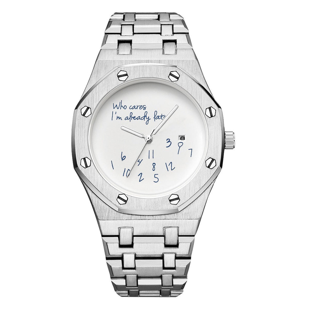 Fashion Digital Luminous Men Watch Octagonal Steel Band