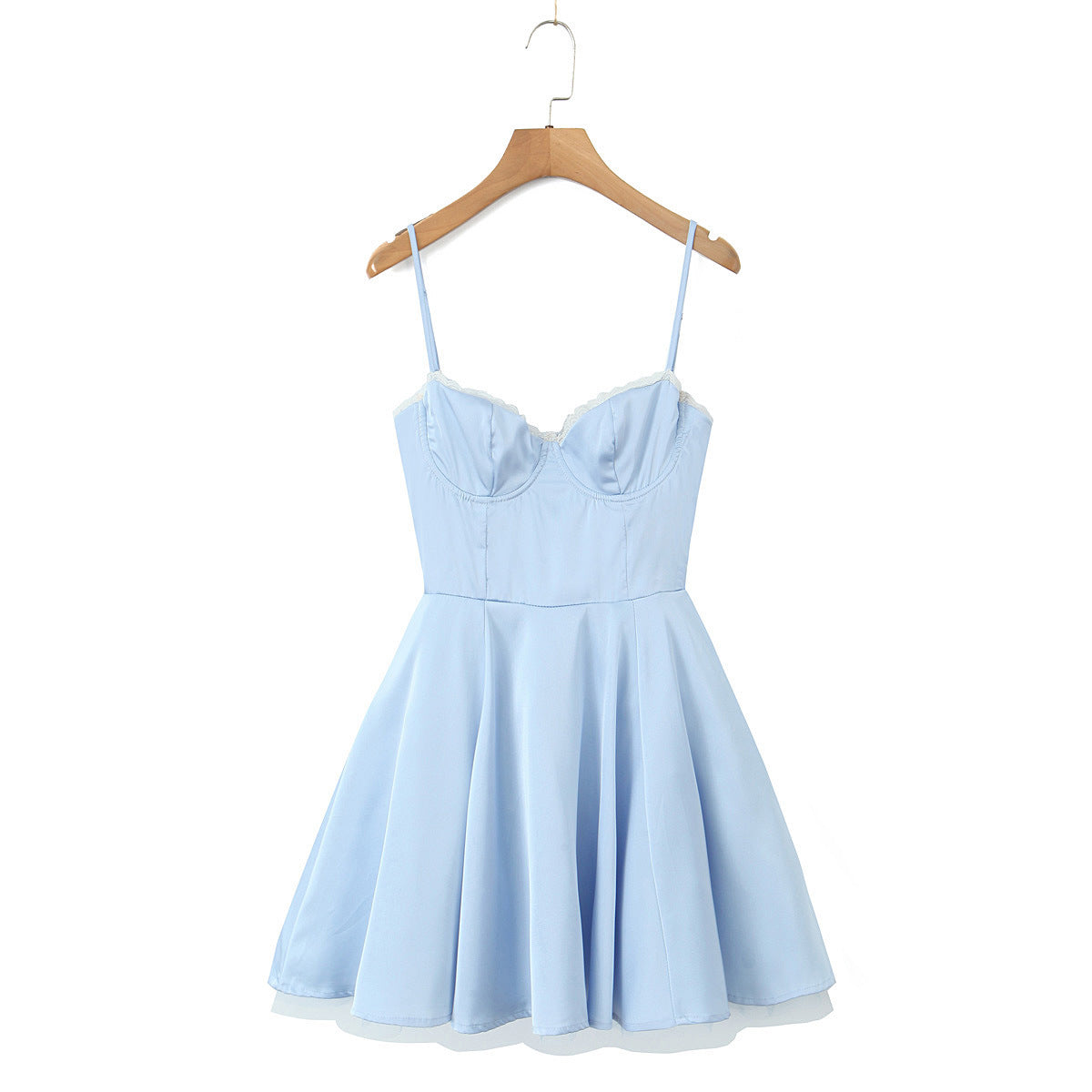 Women's Suspender Backless Puff Dress