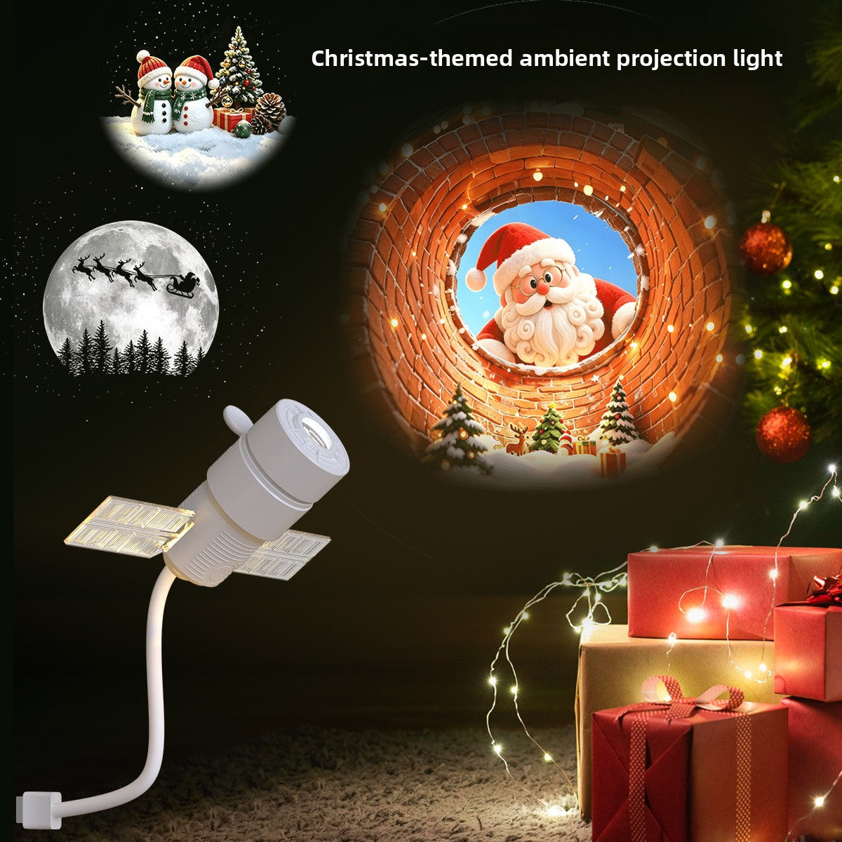 Starry Sky Projection Night Light with Multiple Slides