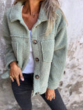 Lapel Wool Blend Jacket