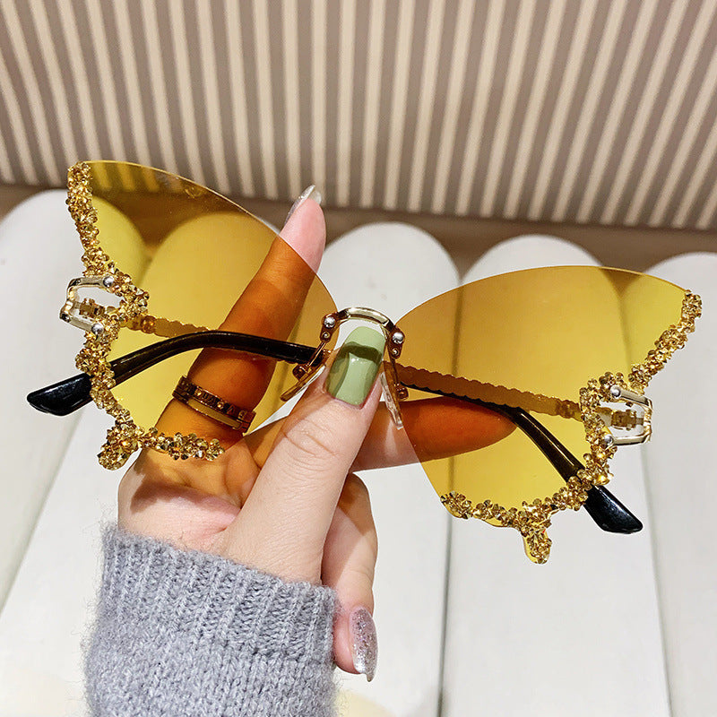 Butterfly Diamond Sunglasses UV400 Protection
